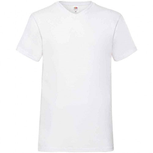 Front - Fruit of the Loom Unisex Adult Valueweight V Neck T-Shirt