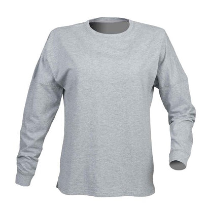 Front - Skinni Fit Unisex Adult Heather Drop Shoulder T-Shirt