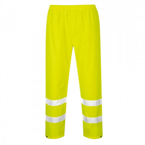 Front - Portwest Mens Hi-Vis Rain Trousers