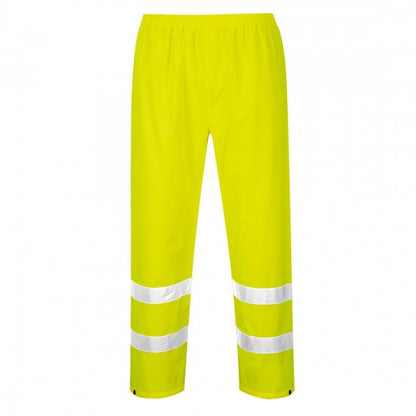 Front - Portwest Mens Hi-Vis Rain Trousers