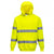 Front - Portwest Mens B304 Hi-Vis Drawstring Hoodie