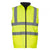 Front - Yoko Unisex Adult Hi-Vis Fleece Reversible Body Warmer