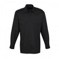 Front - Premier Mens Long-Sleeved Pilot Shirt