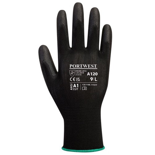 Front - Portwest Unisex Adult PU Palm Gloves