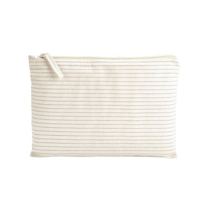 Front - Westford Mill Striped Organic Cotton Pouch