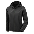 Front - Result Genuine Recycled Womens/Ladies Hooded 3 Layer Printable Soft Shell Jacket