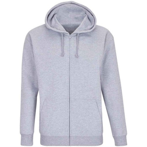 Front - SOLS Unisex Adult Carter Marl Full Zip Hoodie