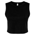Front - Bella + Canvas Womens/Ladies Muscle Micro-Rib Cropped Vest Top
