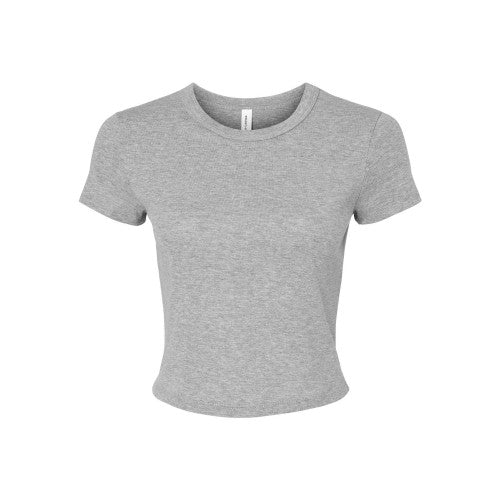 Front - Bella + Canvas Womens/Ladies Heather Crop Top