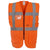 Front - Yoko Unisex Adult Executive Hi-Vis Waistcoat