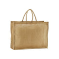 Front - Westford Mill Starched Jute Shopper Bag