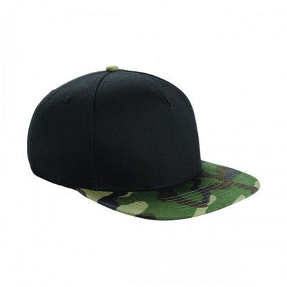 Front - Beechfield Camo Snapback Cap