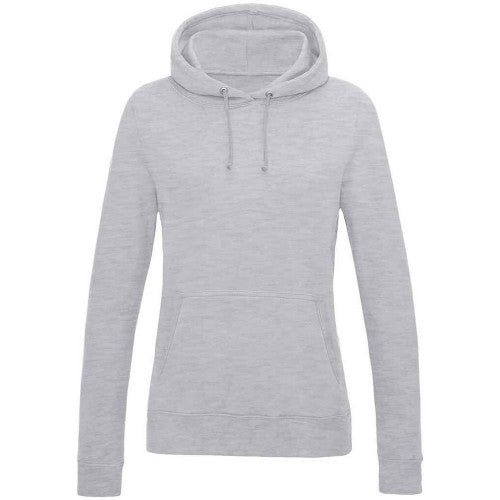 Front - Awdis Womens/Ladies College Heather Girlie Hoodie