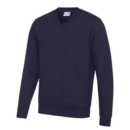 Front - Awdis Childrens/Kids Academy V Neck Sweatshirt