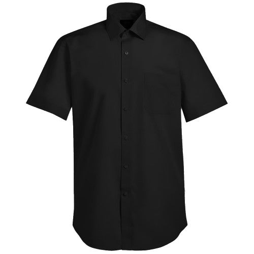 Front - Brook Taverner Mens Rosello Poplin Short-Sleeved Formal Shirt
