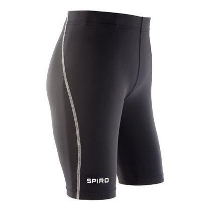 Front - Spiro Childrens/Kids Bodyfit Base Layer Shorts