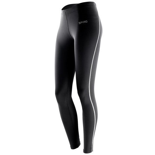 Front - Spiro Womens/Ladies Bodyfit Base Layer Leggings