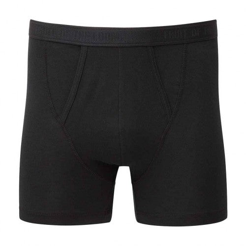 Front - Fruit of the Loom Mens Classic Plain Boxer Shorts (Pack of 2)