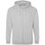 Front - Awdis Mens Plain Heather Full Zip Hoodie