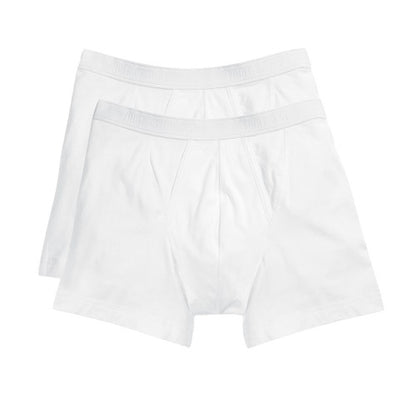 Front - Fruit of the Loom Mens Classic Plain Boxer Shorts (Pack of 2)