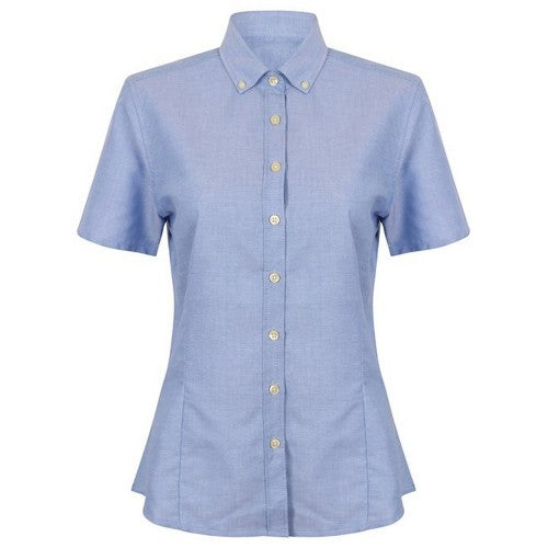 Front - Henbury Womens/Ladies Oxford Modern Shirt