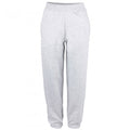Front - Awdis Mens College Heather Cuffed Jogging Bottoms