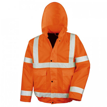 Front - Result Core Unisex Adult Hi-Vis Winter Blouson Jacket