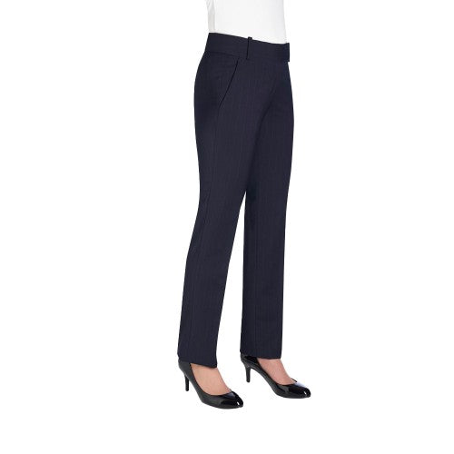 Front - Brook Taverner Womens/Ladies Sophisticated Genoa Slim Trousers