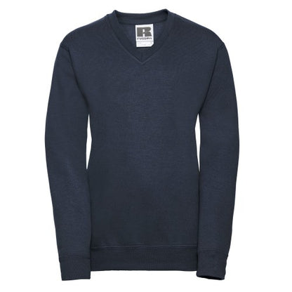 Front - Russell Childrens/Kids Jerzees Schoolgear V Neck Sweatshirt