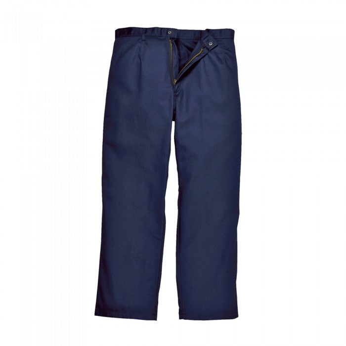 Front - Portwest Unisex Adult Bizweld Fire Resistant Work Trousers
