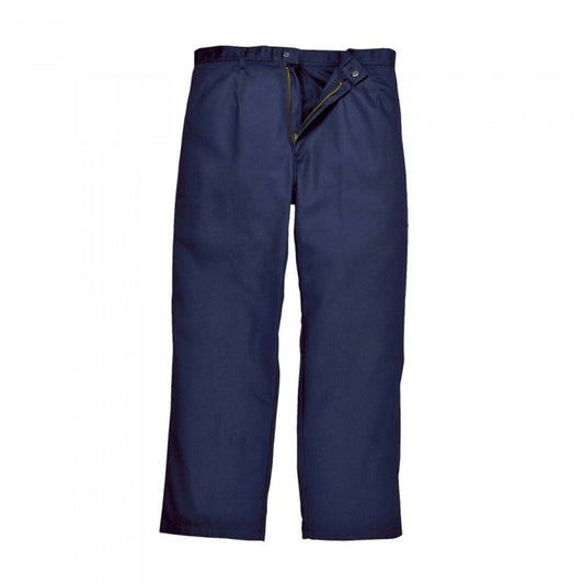 Front - Portwest Unisex Adult Bizweld Fire Resistant Work Trousers