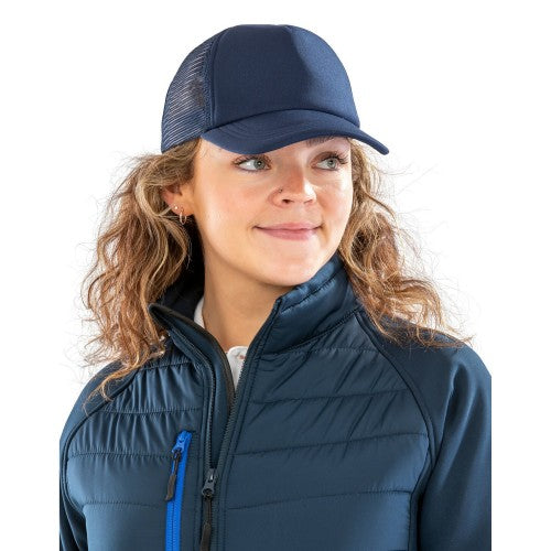 Front - Result Core Unisex Adult 1/2 Mesh Trucker Cap