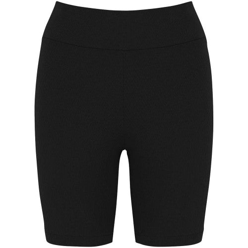 Front - Native Spirit Womens/Ladies Ribbed Cycling Shorts