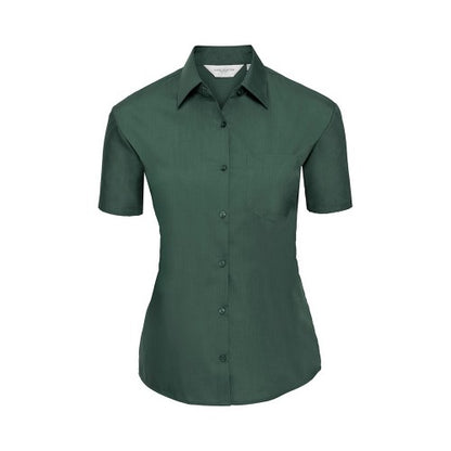 Front - Russell Collection Womens/Ladies Poplin Easy-Care Shirt