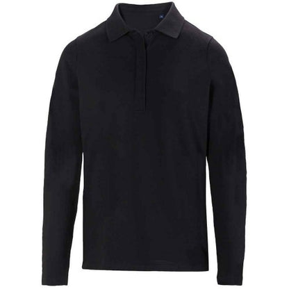 Front - NEOBLU Womens/Ladies Owen Pique Long-Sleeved Polo Shirt