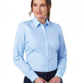 Front - Brook Taverner Womens/Ladies Selene Poplin Long-Sleeved Formal Shirt