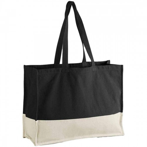 Front - Westford Mill EarthAware Contrast Tote Bag