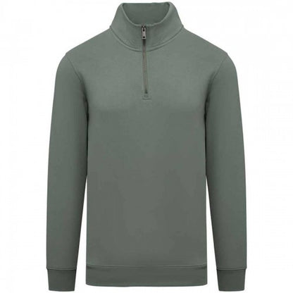 Front - Native Spirit Mens Quarter Zip Sweatshirt