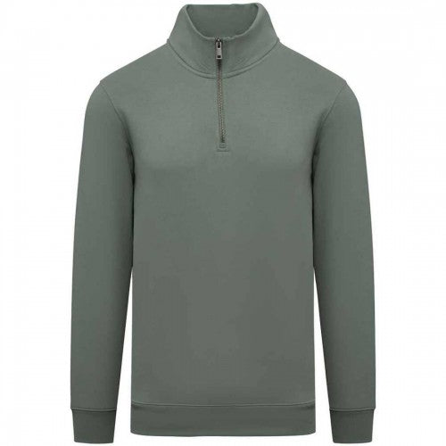 Front - Native Spirit Mens Quarter Zip Sweatshirt