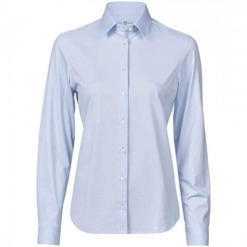Front - Tee Jays Womens/Ladies Stretch Long-Sleeved Active Shirt