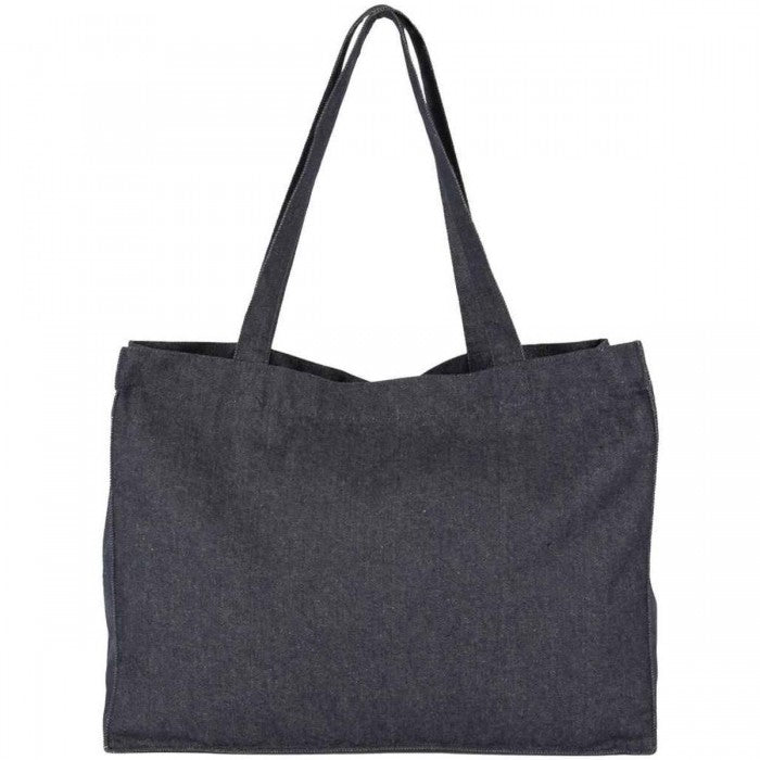 Front - Kimood Denim Look Recycled Shopper Bag