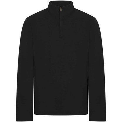 Front - Front Row Mens Pique Quarter Zip Sweatshirt