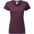 Front - Fruit of the Loom Womens/Ladies Iconic 195 T-Shirt