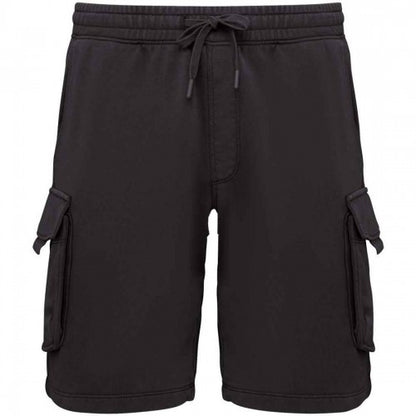 Front - Native Spirit Mens French Terry Washed Cargo Shorts
