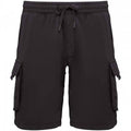 Front - Native Spirit Mens French Terry Washed Cargo Shorts