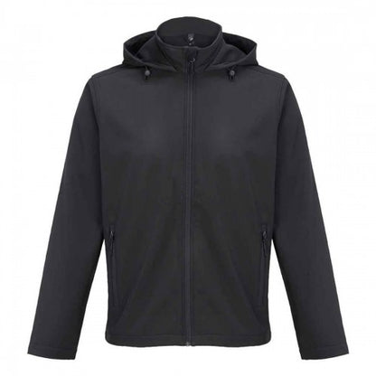 Front - SOLS Mens Race Hooded Soft Shell Jacket