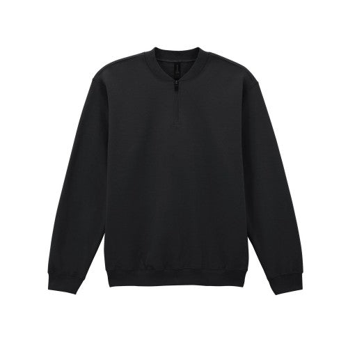 Front - Gildan Unisex Adult Softstyle Midweight Quarter Zip Sweatshirt