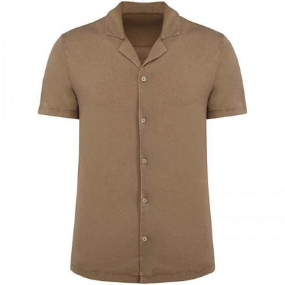 Front - Spasso Mens Jersey Short-Sleeved Shirt