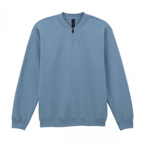 Front - Gildan Unisex Adult Midweight Quarter Zip Sweatshirt