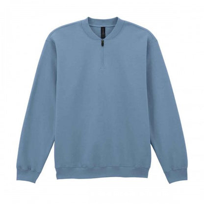 Front - Gildan Unisex Adult Midweight Quarter Zip Sweatshirt